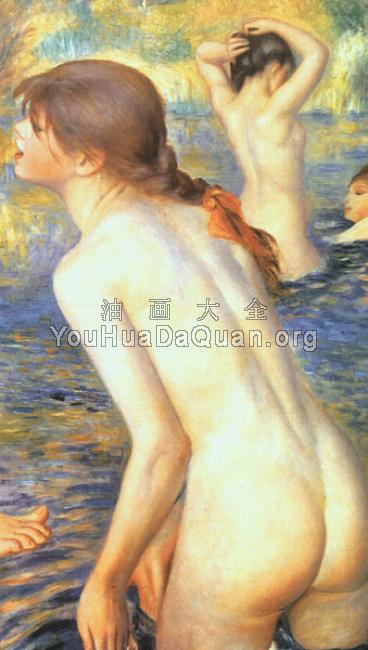 The Large Bathers (detail) - 皮埃尔·奥古斯特·雷诺阿